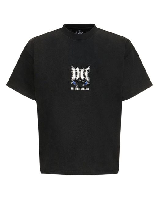 Unknown T-shirt Aus Bio-baumwolle Mit Druck in Black für Herren