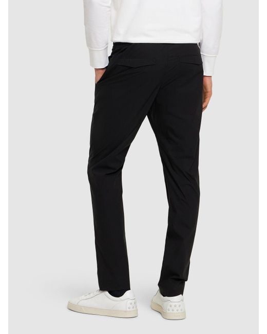 Pantaloni omega in popeline di cotone di PT Torino in Black da Uomo