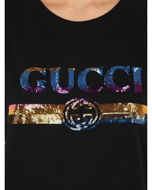 black t shirt with sequins