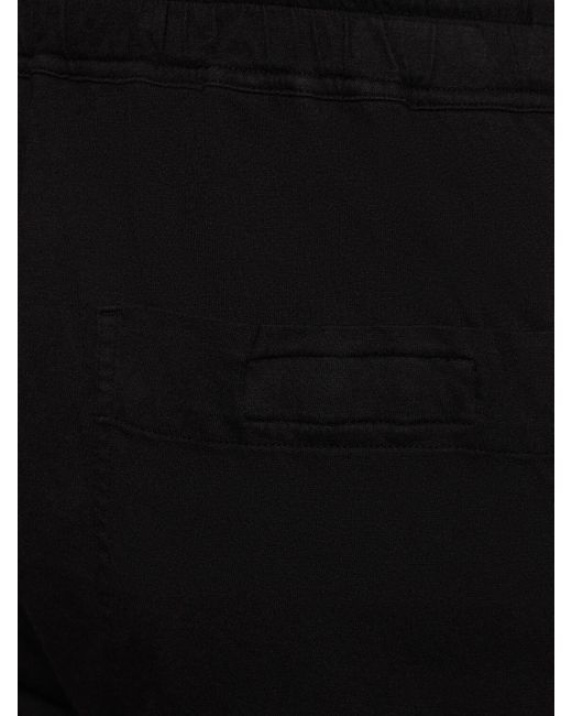 Pantalones de algodón con cordones Rick Owens de hombre de color Black