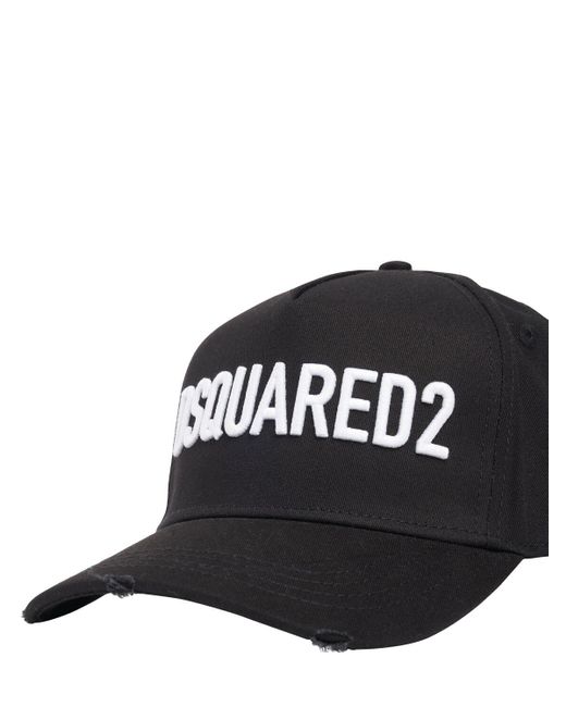 DSquared² Black Technicolor Baseball Cap for men