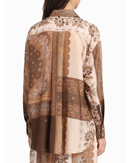 Zimmermann Natural Damen Seidenhemd Im Herrenstil „Lucky“