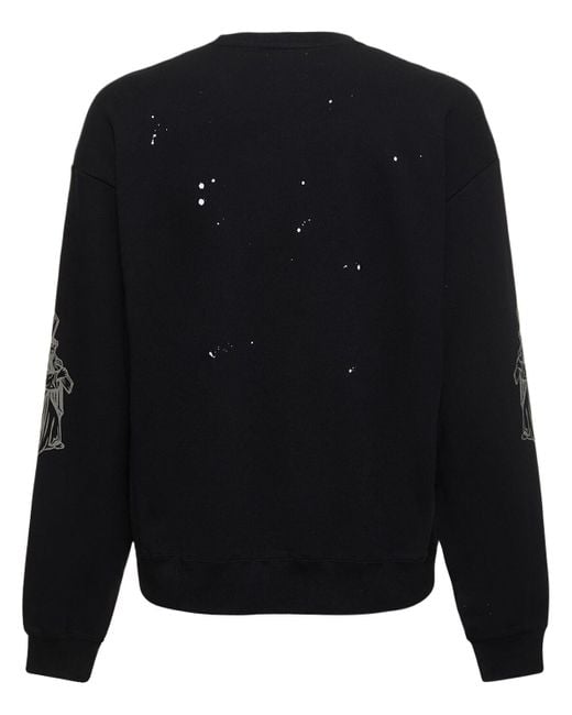 Someit Vintage-sweatshirt Aus Baumwolle in Black für Herren