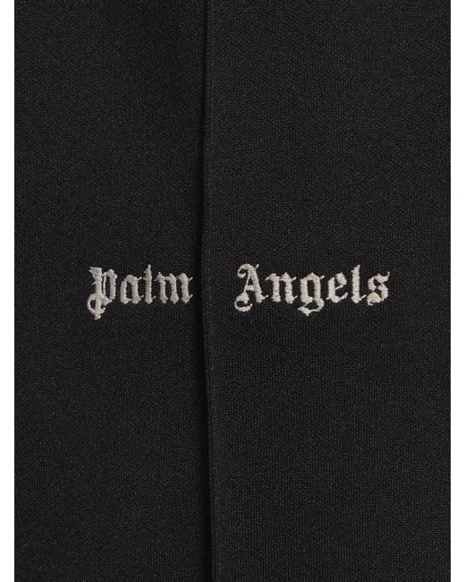 Palm Angels Black Classic Logo Loose Nylon Track Pants