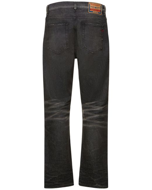 DIESEL Weite Jeans Aus Baumwolldenim "d-viker" in Gray für Herren