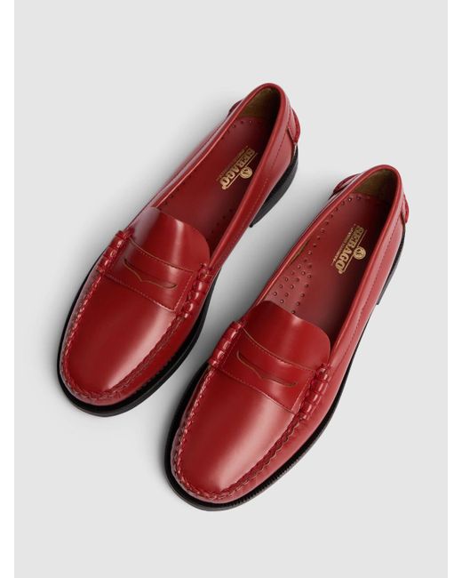 Sebago Red Classic Dan Pigt Leather Loafers
