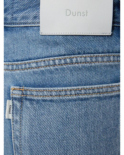 DUNST Blue Loose Wide Cotton Denim Jeans