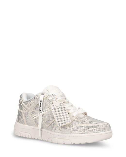 Off-White c/o Virgil Abloh White 30mm Hohe Strass-sneakers "out Of Office"