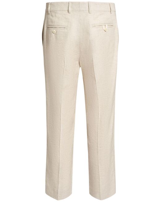 Jacquemus Natural Beige Les Classiques 'le Pantalon Cabri' Trousers for men