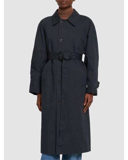 Trench-coat en coton mélangé volume mac DUNST en coloris Black