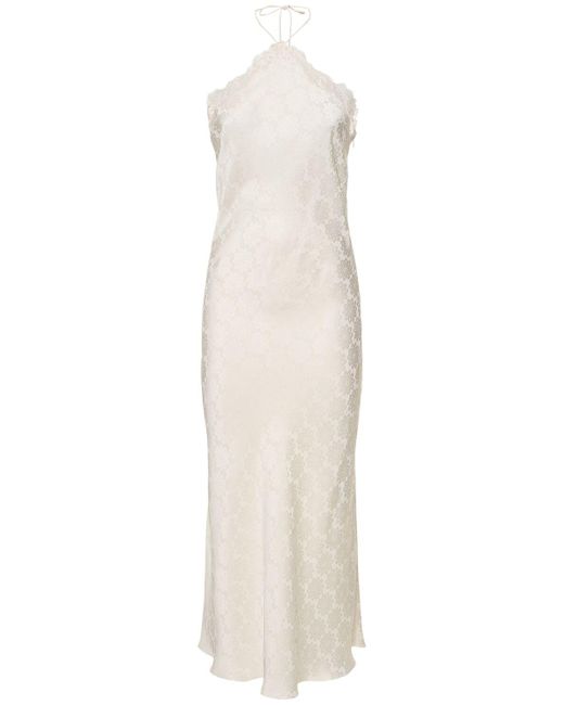 Stella mccartney ステラ・マッカートニー サテンドレス Stella McCartney サテンドレス ホワイト | Lyst