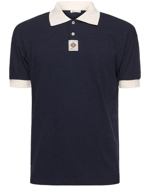 メンズ Bally Jersey Ribeiro ポロシャツ Blue