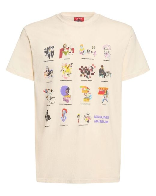 T-shirt en coton kidsuper museum Kidsuper pour homme en coloris Natural