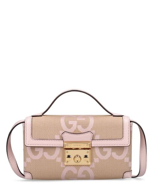 Gucci Cosmogonie Jumbo gg Canvas Mini Bag in Pink | Lyst