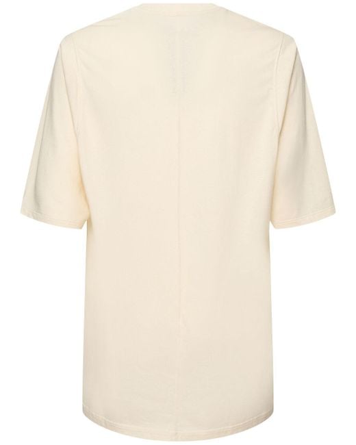 Rick Owens Herren T-Shirt „Jumbo Ss“ in Natural für Herren