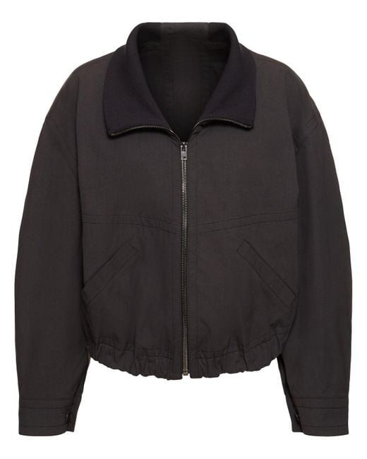Lemaire Black Double Layer Cotton Casual Jacket
