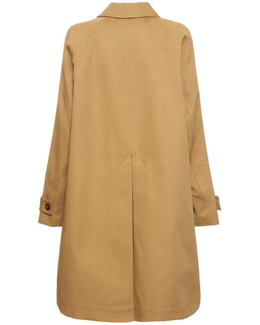 Totême  Natural A-line Car Cotton Trench Coat