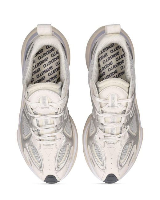 Axel Arigato White Satellite Runner Leather Sneakers for men
