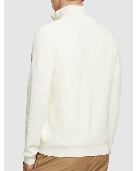 メンズ Moncler Ciclista Cotton & Cashmere Sweater Natural