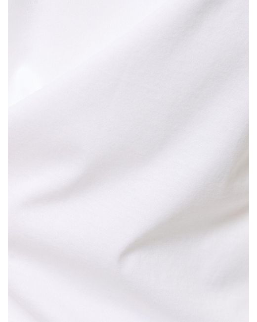 Camiseta de algodón jersey Brioni de hombre de color White