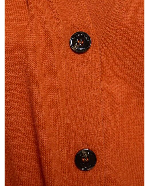 Cardigan en maille de mohair mélangé oblio Weekend by Maxmara en coloris Orange