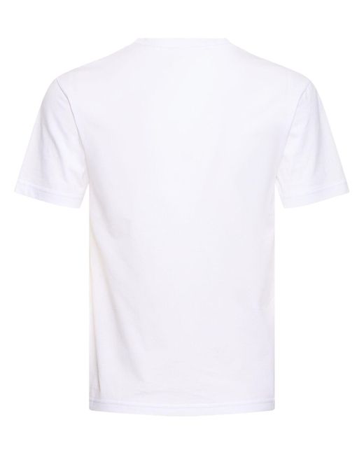 T-shirt en jersey de coton avec broderies Gucci en coloris White