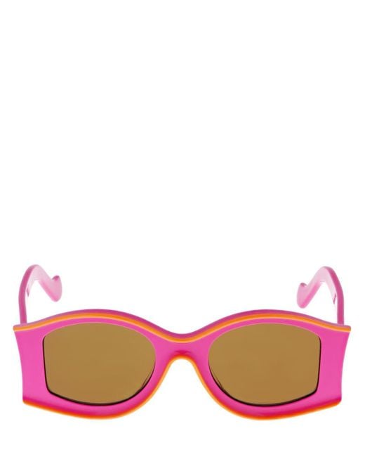 Loewe Pink Sonnenbrille Aus Acetat "paula's Ibiza Evolution"