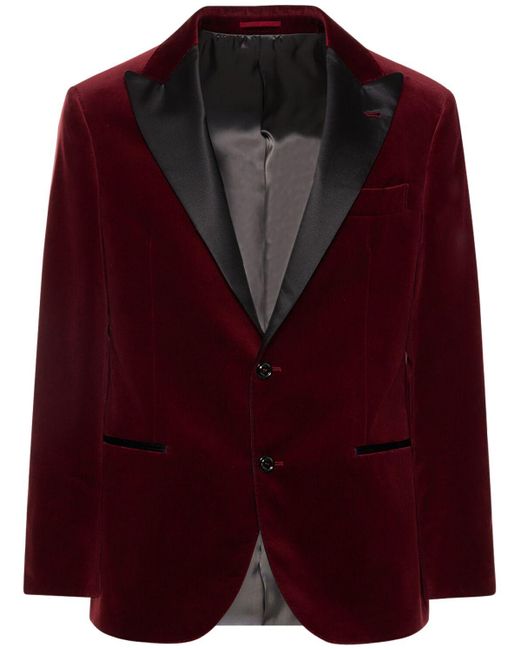 manteau velour rouge