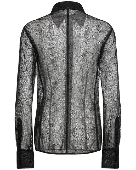 Camicia in techno trasparente di Helmut Lang in Black