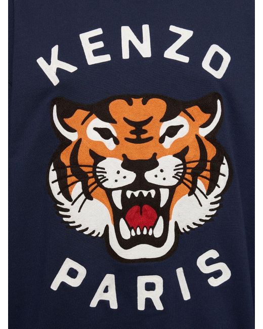 KENZO Lucky Tiger オーバーサイズスウェットシャツ Blue
