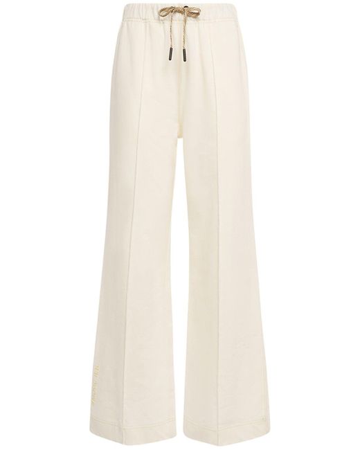 Pantalones de algodón con logo 3 MONCLER GRENOBLE de color Natural