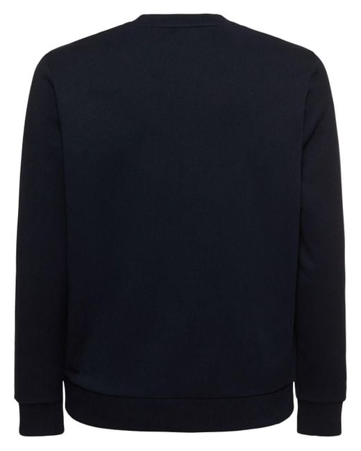 メンズ Moncler フェードロゴ入りコットンスウェットシャツ Blue