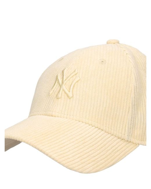 KTZ Ny Yankees Female Summer Cord 9forty キャップ Natural