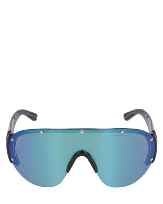 Rapide shield sunglasses di Moncler in Blue