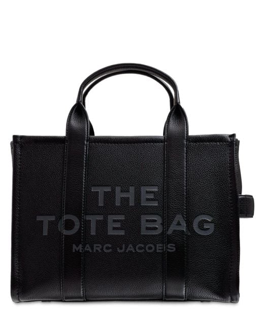 Sac cabas en cuir the medium tote Marc Jacobs en coloris Black