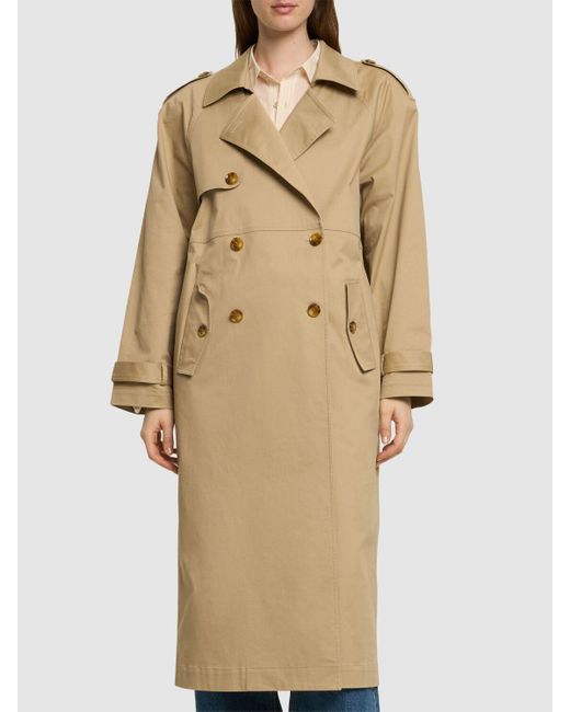 Designers Remix Natural Dylan Cotton Blend Trench Coat