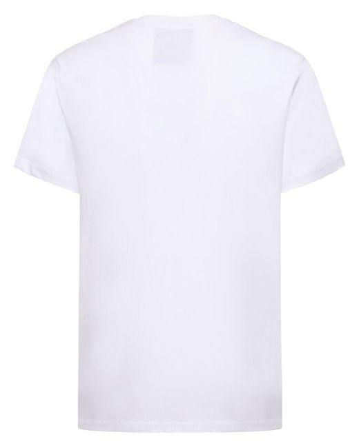 Moschino T-shirt Aus Baumwolle Mit Logodruck in White für Herren