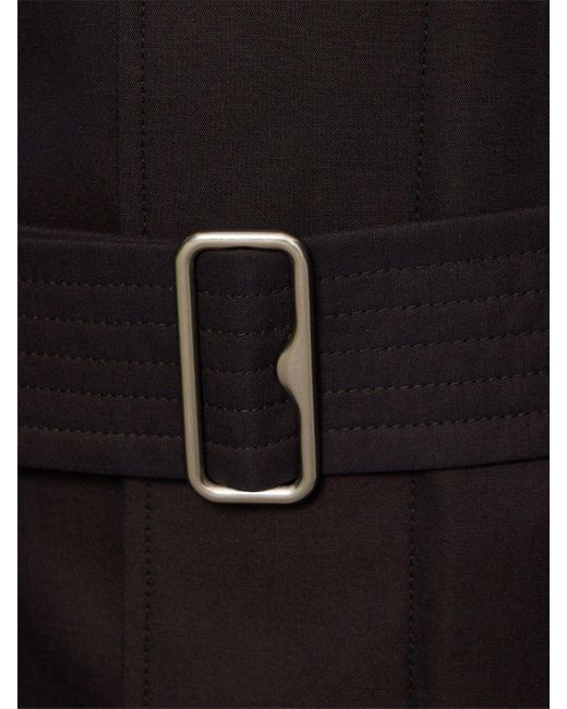 Manteau en coton à boutonnage simple Burberry pour homme en coloris Black