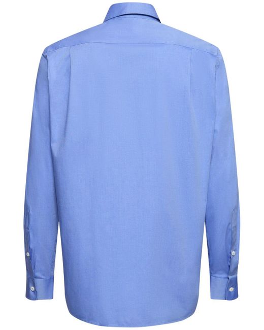 Vivienne Westwood Hemd Aus Baumwollpopeline in Blue für Herren