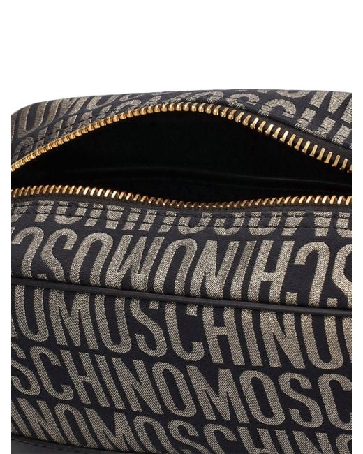 Moschino Kulturbeutel Mit -logojacquard in Gray für Herren