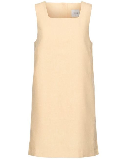 Posse Natural Rio Linen Mini Dress