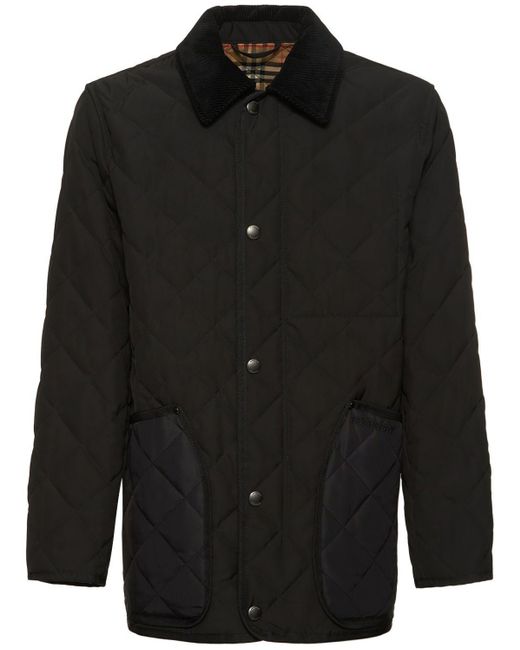 Burberry Lanford Quilted Barn Jacket in Black for Men Lyst