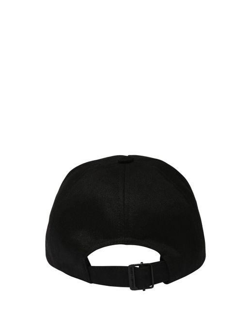 Cappello baseball in cotone di Saint Laurent in Black da Uomo