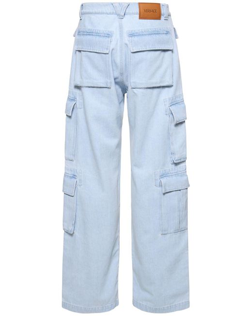 Versace Jeans Aus Mit Bleicheffekt in Blue für Herren