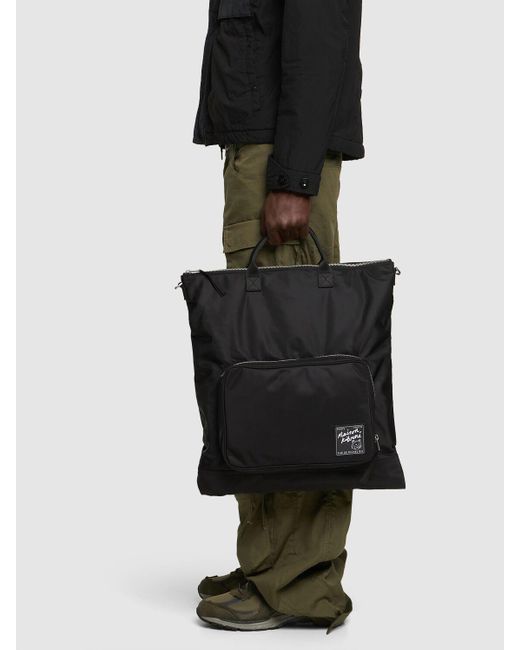 Maison Kitsuné Black Nylon Helmet Bag for men