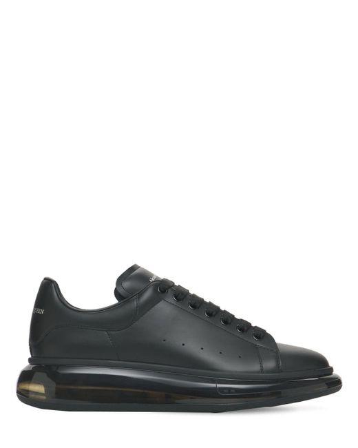 Air Sole Platform Leather Sneakers 