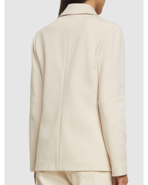Max Mara Natural Scrigno Jersey Double Breasted Jacket