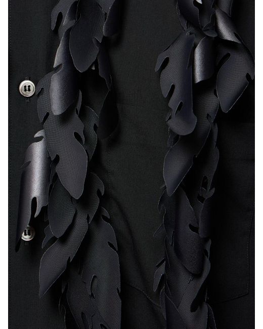 Chemise oversize en textile technique Comme des Garçons pour homme en coloris Black