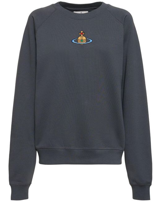 Vivienne Westwood Gray Raglan-sweatshirt Aus Baumwolljersey