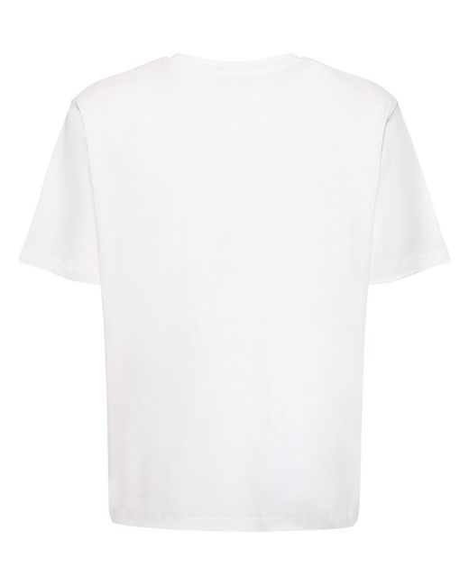 メンズ Lardini シルク&コットンtシャツ White